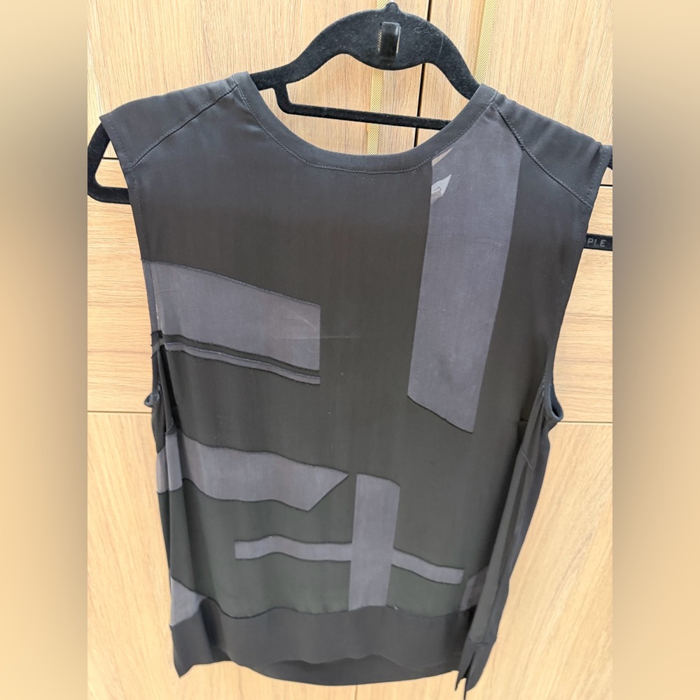 Helmut Lang Black Sleeveless Patchwork Midi Dress